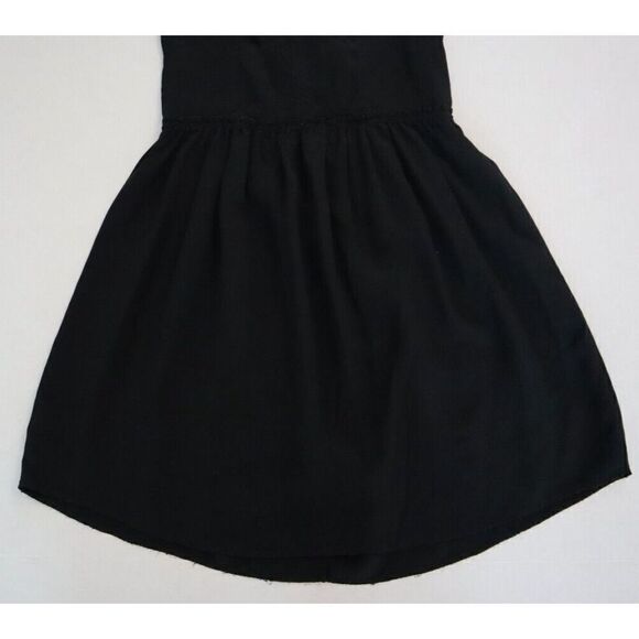 Wilfred Aritzia Women's Sz 0 Black Silk Spaghetti Strap Back Zip Mini Dress $98 - Picture 9 of 10